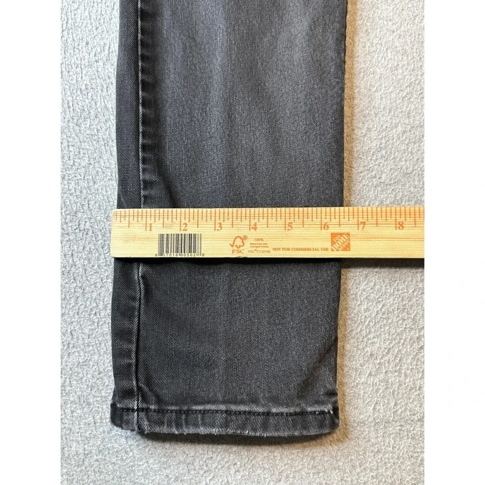 Levi's 512 Jeans Mens 31x29 Black Slim Taper Stretch Distressed‎ PC9 28833-0787